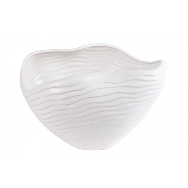 Ceramic bowl Organic, white, H20x L30x B20cm