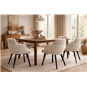 Dining chair Olivone, light grey 104, H82x58x60cm, seat height 45cm