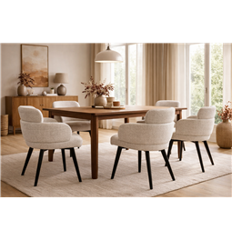 Dining chair Olivone, light grey 104, H82x58x60cm, seat height 45cm