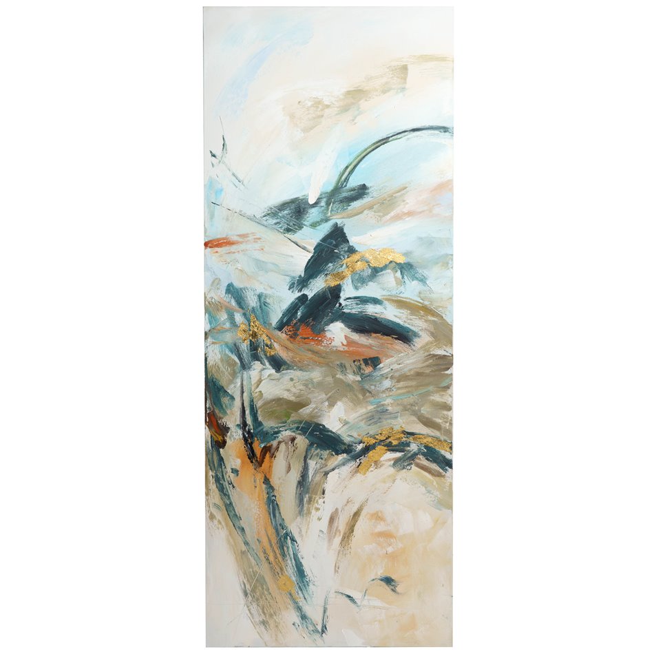 Oil paiting Abstract Mountains II, 70x180cm