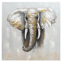 Oil paiting Big Elephant, 100x100cm