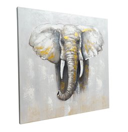 Oil paiting Big Elephant, 100x100cm