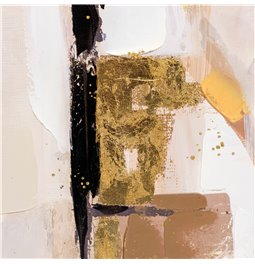 Oil paiting Golden Shimmer, 80x80cm