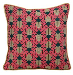 Decorative pillowcase Beetles 12, with trim, 45x45cm