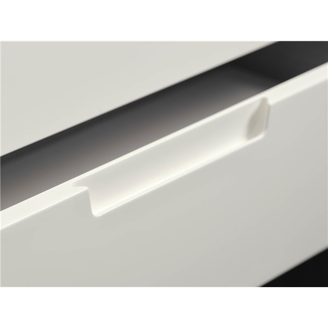 Буфет Unalfi, белый/натурального цвета, шпон дуба/MDF, H76х140х44см