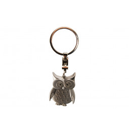 Keychain Owl, metal, 10cm