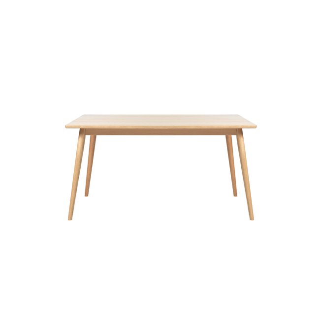 Dining table Ubarali, natural color, plywood/oak veneer, H75x150x90cm