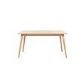 Dining table Ubarali, natural color, plywood/oak veneer, H75x150x90cm