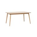 Dining table Ubarali, natural color, plywood/oak veneer, H75x150x90cm