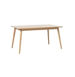 Dining table Ubarali, natural color, plywood/oak veneer, H75x150x90cm