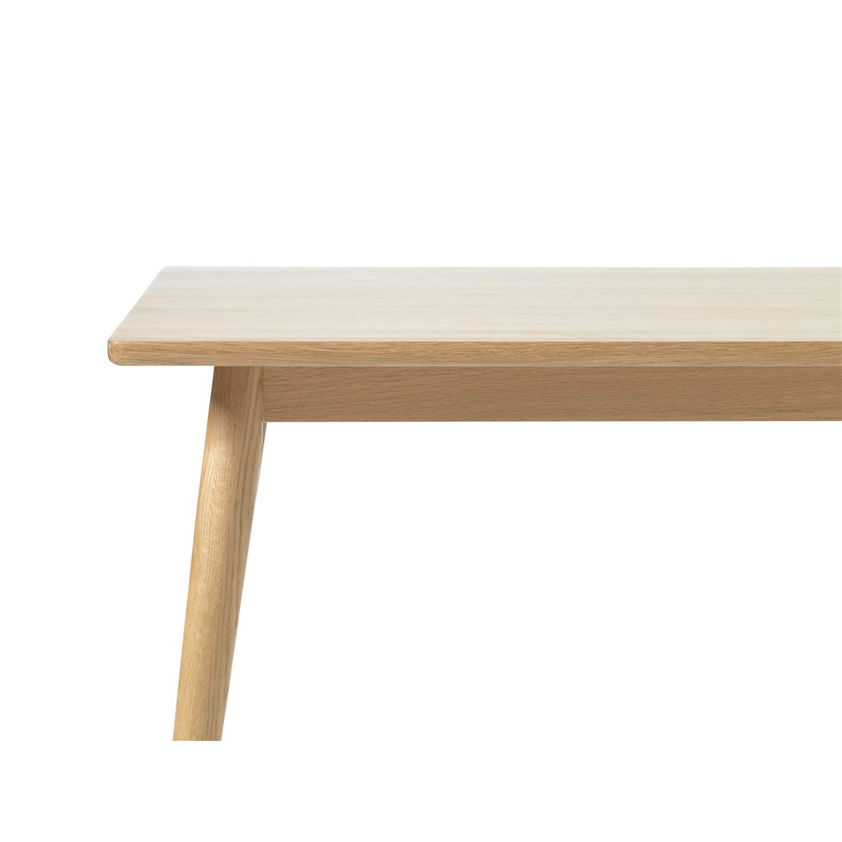 Dining table Ubarali, natural color, plywood/oak veneer, H75x150x90cm