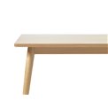 Dining table Ubarali, natural color, plywood/oak veneer, H75x150x90cm
