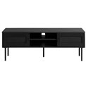 TV table Usakola, black, MDF/metal, H43x120x40cm