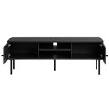 TV table Usakola, black, MDF/metal, H43x120x40cm