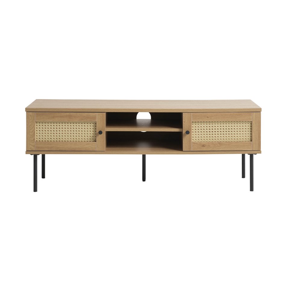TV table Usakola, natural color, MDF/metal, H43x120x40cm