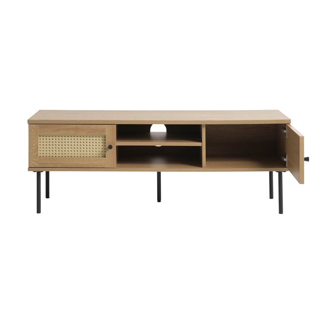 TV table Usakola, natural color, MDF/metal, H43x120x40cm