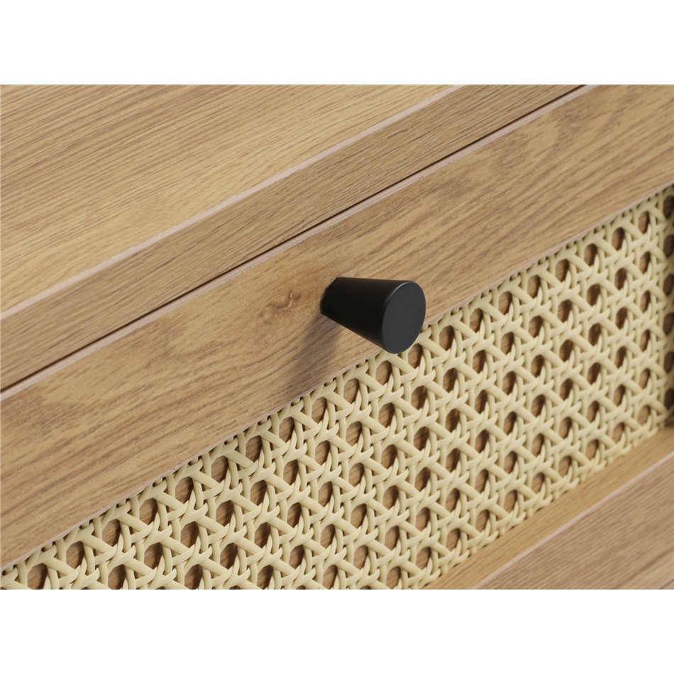 Side table Usakola, natural color, MDF/metal, H70x45x45cm