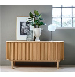 Буфет Ukarno, натурального цвета, шпон дуба/массив дуба, H73х160х45см