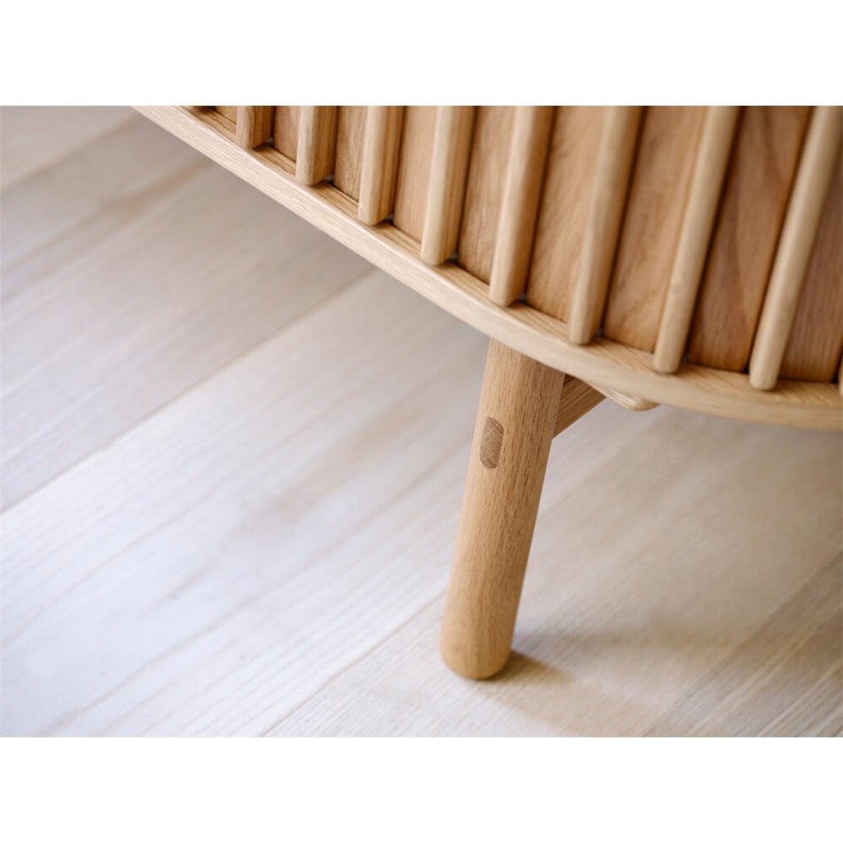 Буфет Ukarno, натурального цвета, шпон дуба/массив дуба, H73х160х45см