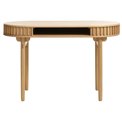 Office table Ukarno, natural color, oak veneer/solid oak, H75x120x60cm
