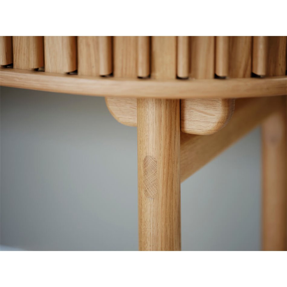 Office table Ukarno, natural color, oak veneer/solid oak, H75x120x60cm