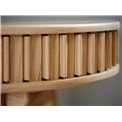 Office table Ukarno, natural color, oak veneer/solid oak, H75x120x60cm
