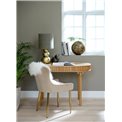 Office table Ukarno, natural color, oak veneer/solid oak, H75x120x60cm
