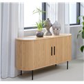 Буфет Nola, натурального цвета, металл/дубовый шпон/MDF, H76х140х45см