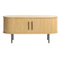 TV table Nola, natural color, metal/oak veneer/MDF, H56x120x40cm