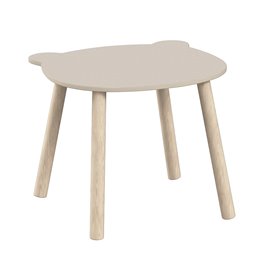 Children's table Teddy Bear, MDF/pine wood legs, 55x48cm H42.5cm