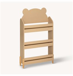 Bookcase Sweet Bear, MDF, beige, H100x61.5x18.5cm