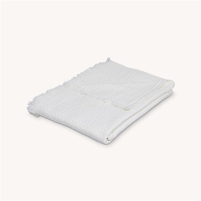 Throw Waffle Widdy, white, 130x180cm
