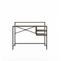 Office table Unaltino, natural/black, MDF/steel, H88x110x57cm