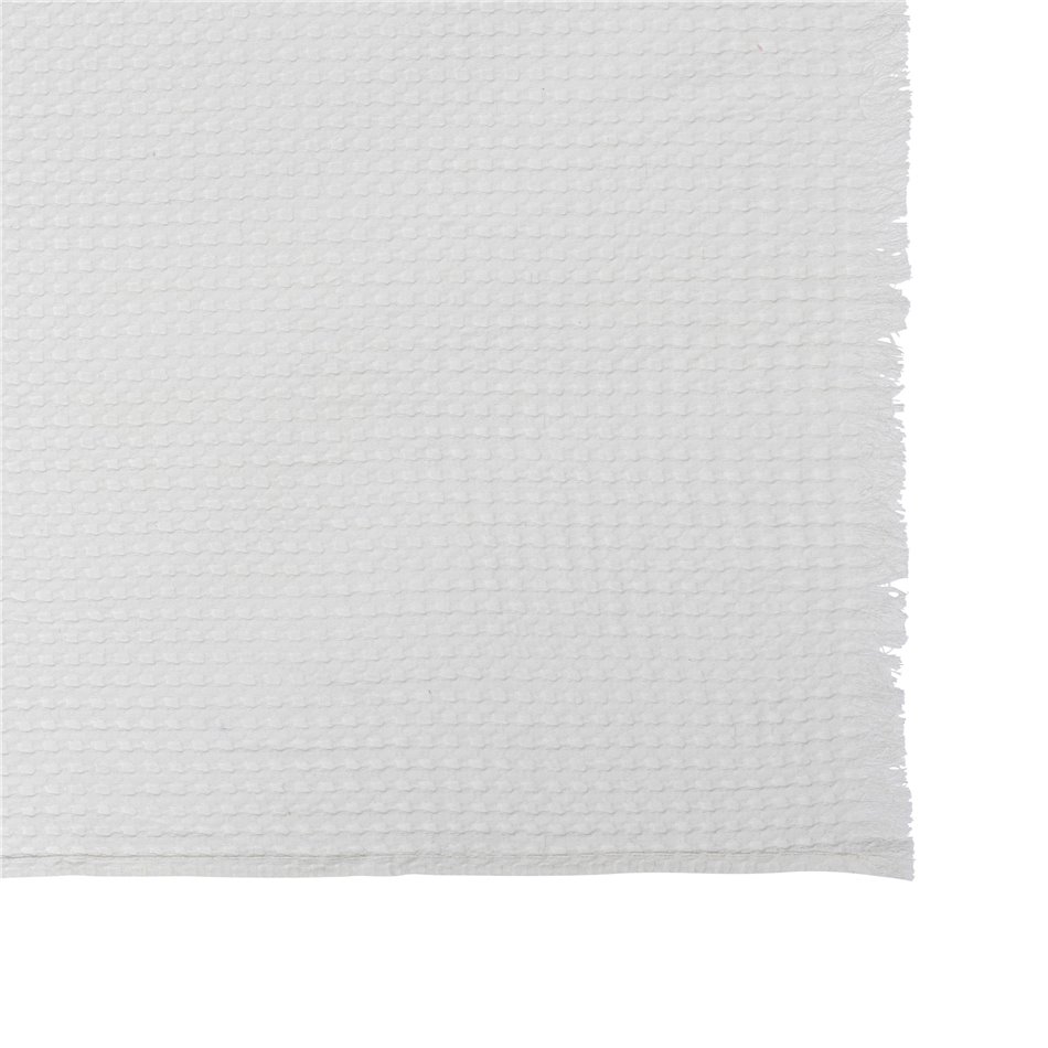 Throw Waffle Widdy, white, 130x180cm