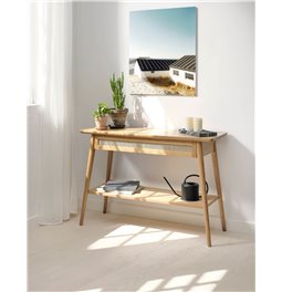 Console Ubarali, natural color, plywood/oak veneer, H75x110x40cm