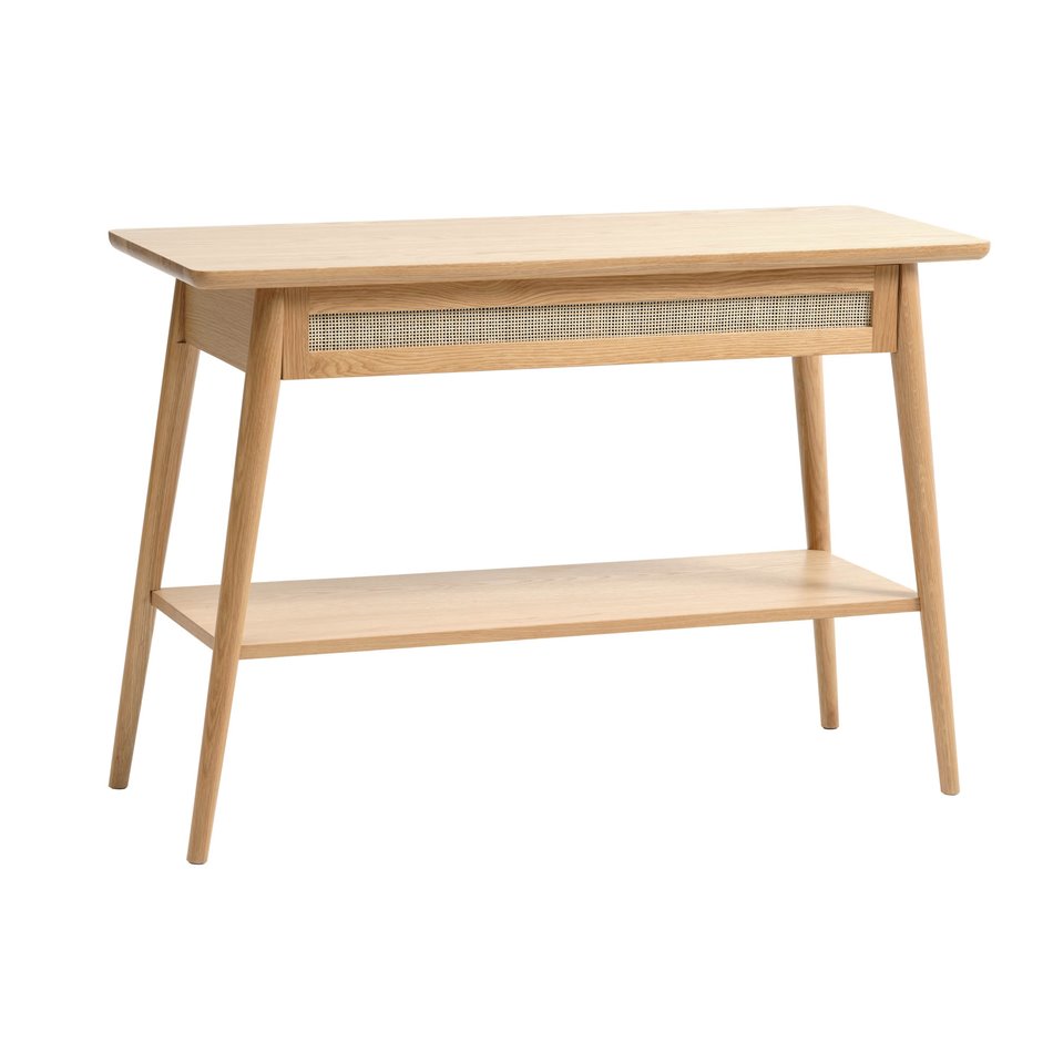Console Ubarali, natural color, plywood/oak veneer, H75x110x40cm