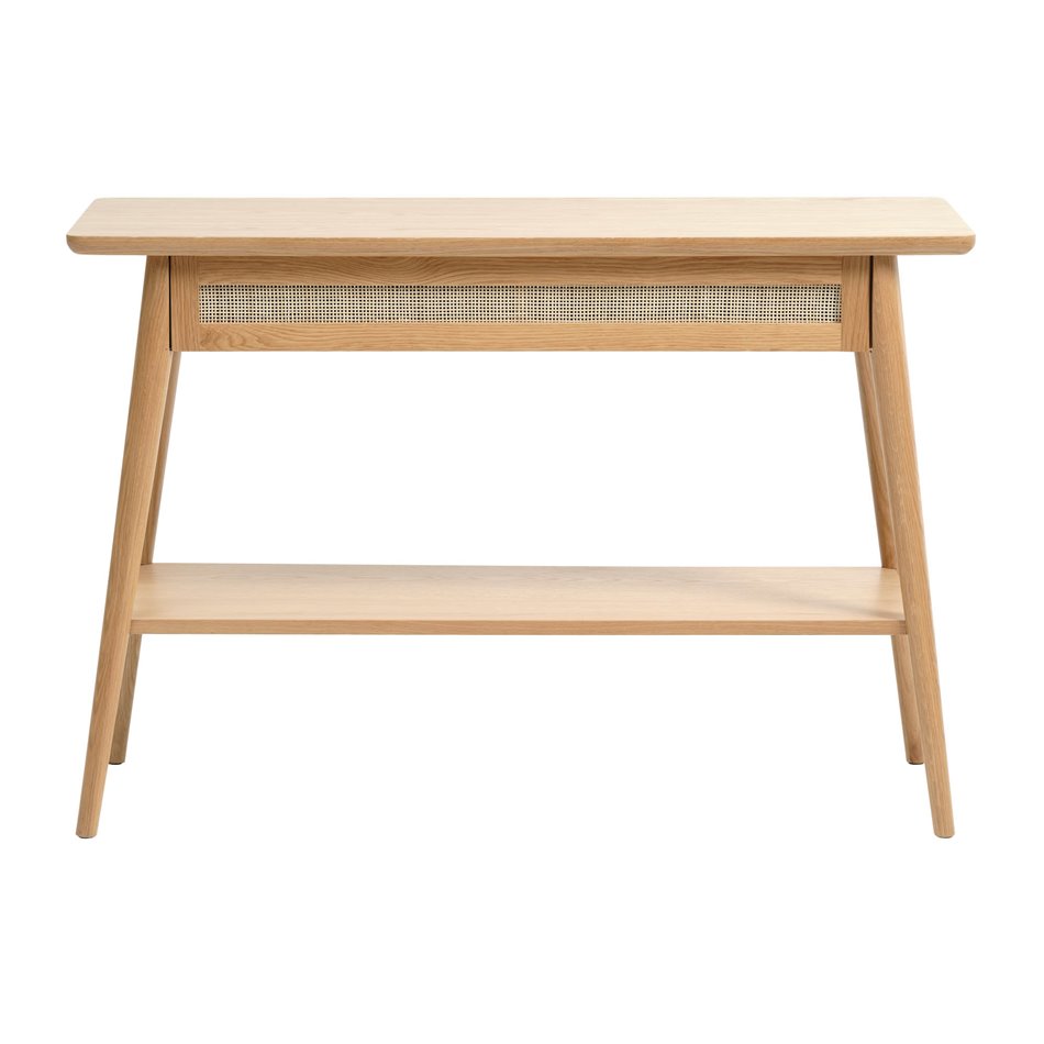 Console Ubarali, natural color, plywood/oak veneer, H75x110x40cm