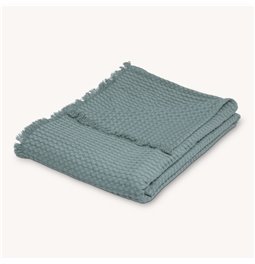 Throw Waffle Widdy, blue-gray, 130x180cm