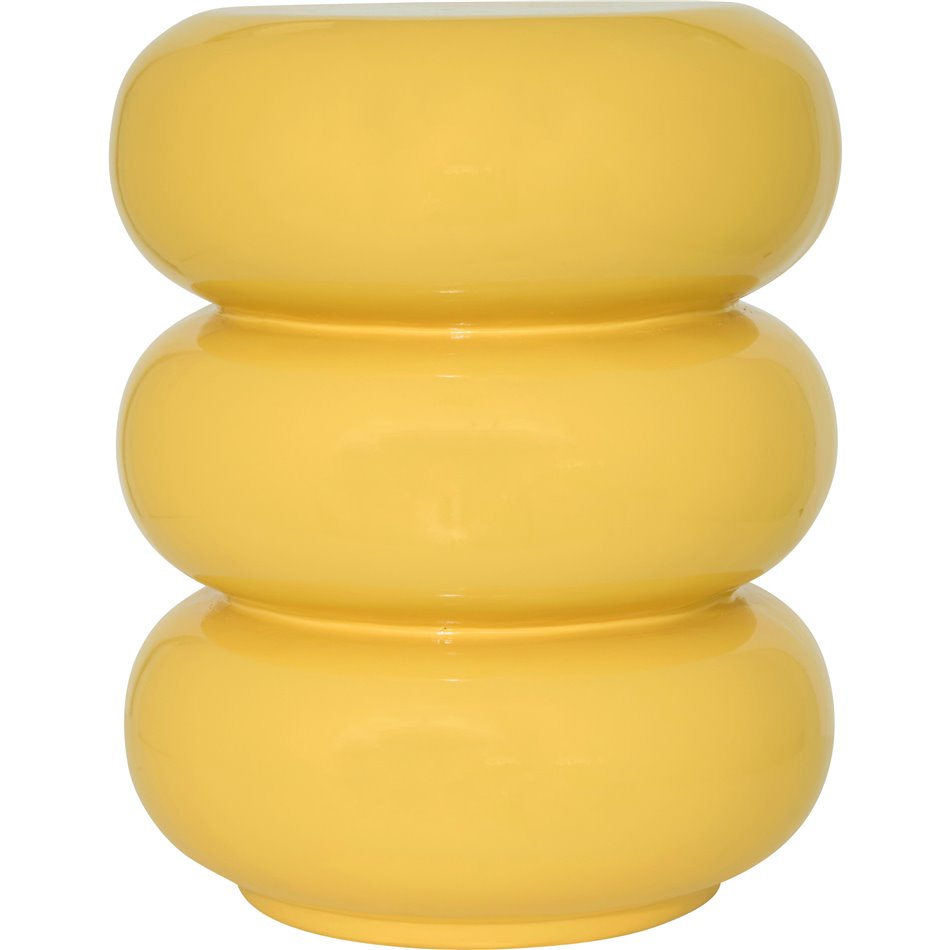 Coffe table Yellow Stoneto, D35cm H43cm