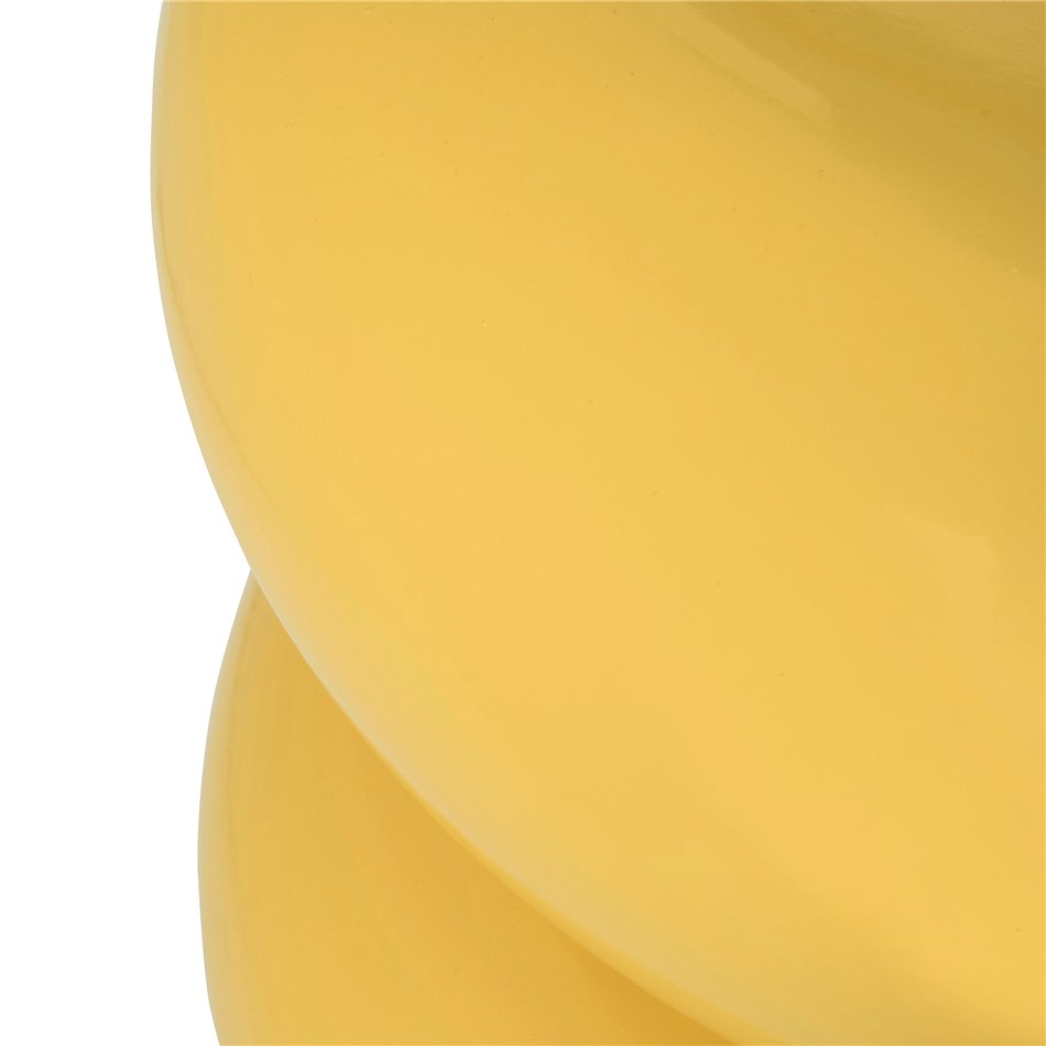 Coffe table Yellow Stoneto, D35cm H43cm