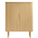 Cabinet Unkavo, natural color, oak veneer/MDF, H113x90x40cm