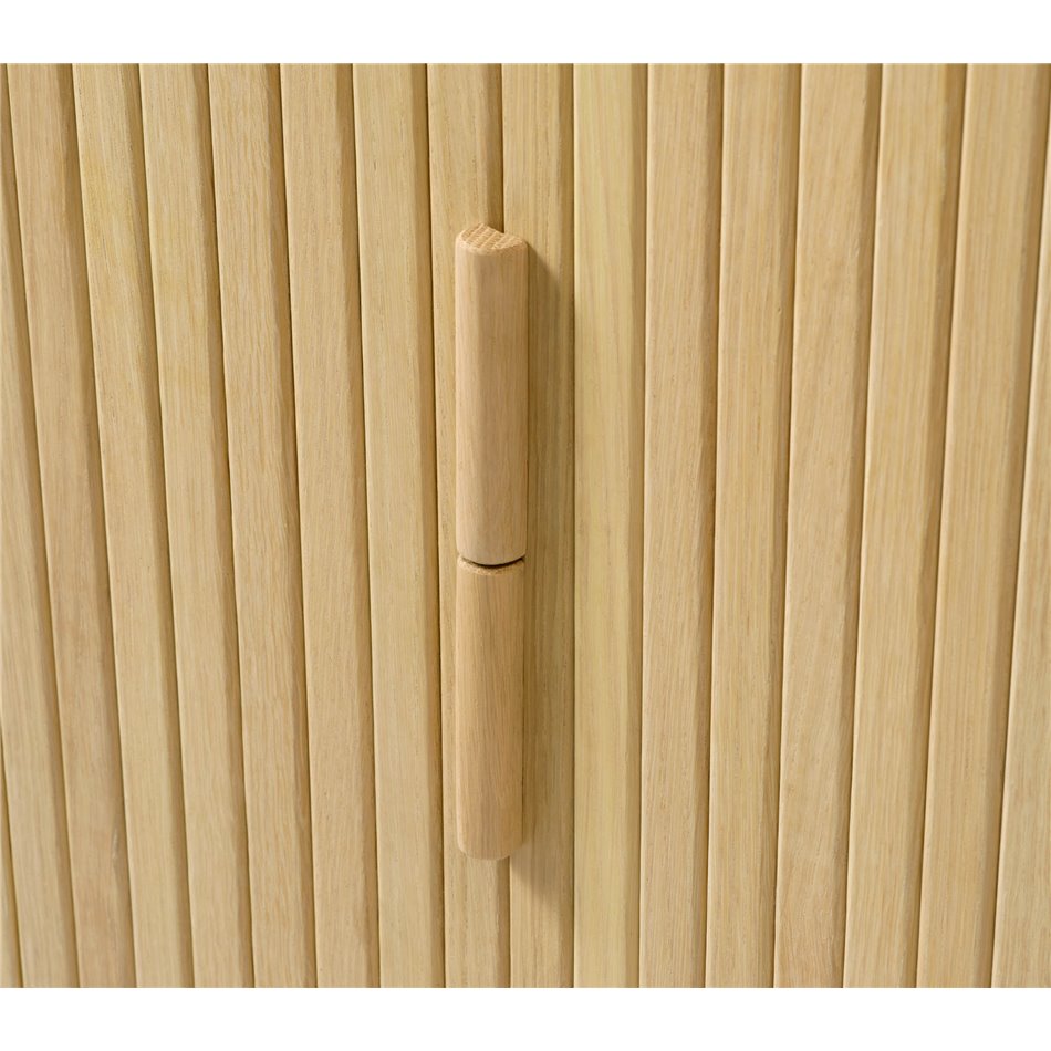 Cabinet Unkavo, natural color, oak veneer/MDF, H113x90x40cm
