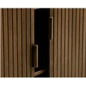Cabinet Unkavo, brown, oak veneer/MDF, H113x90x40cm
