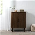 Cabinet Unkavo, brown, oak veneer/MDF, H113x90x40cm