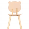 Kids chair Sweet bear, MDF/pine wood legs., H49x26x26cm, seat height 24cm