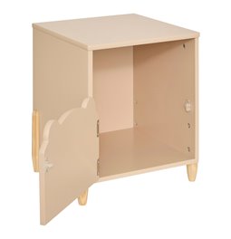 Nightstand Sweet Bear, MDF/pine wood legs, H40x35.5x33cm