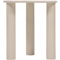 Side table set OLAO, MDF/pine wood legs, ivory, 45x45cm H50.5cm, 35x35cm H40.5cm