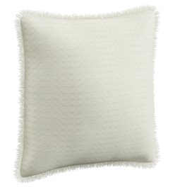 Decorative cushion Waffle Widdy, white, 45x45cm