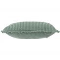 Decorative cushion Waffle Widdy, blue-gray, 45x45cm