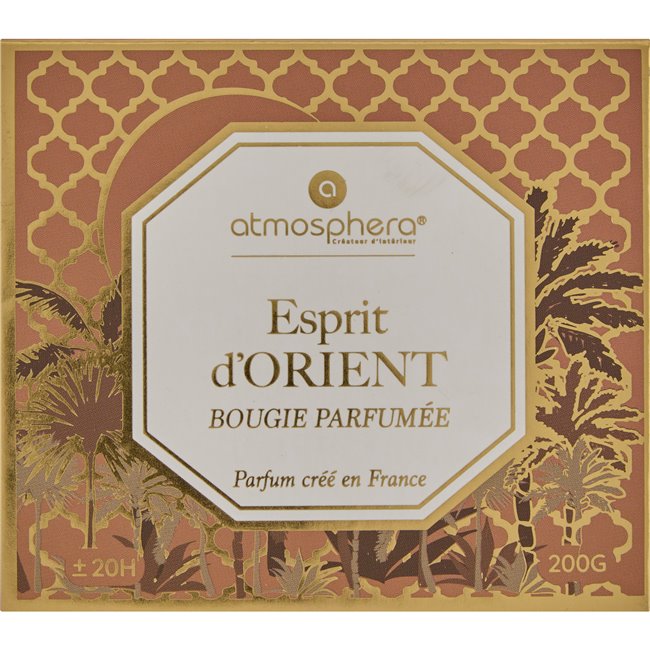 Candle in glass jar Elisa Orient, 200g, H8.3cm, D9.1cm